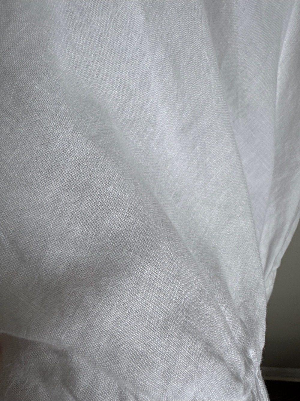 Albar & Niveo 100% Linen White Wide Leg Jumpsuit Size S Boho Coastal Resort - Picture 10 of 12